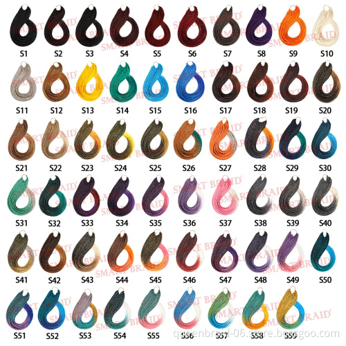 Ombre Box Braid Crochet Hair Box Braiding Synthetic Hair Extension 24inch Jumbo Braid Hair 20 Strands/pack